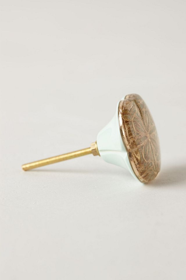 Inlaid Filigree Knob #1