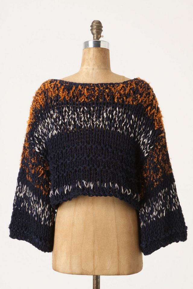 Ribboned Chenille Pullover #1
