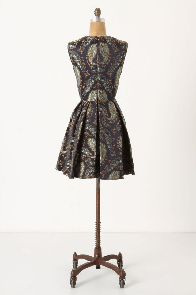 Brocade Paisley Dress #1