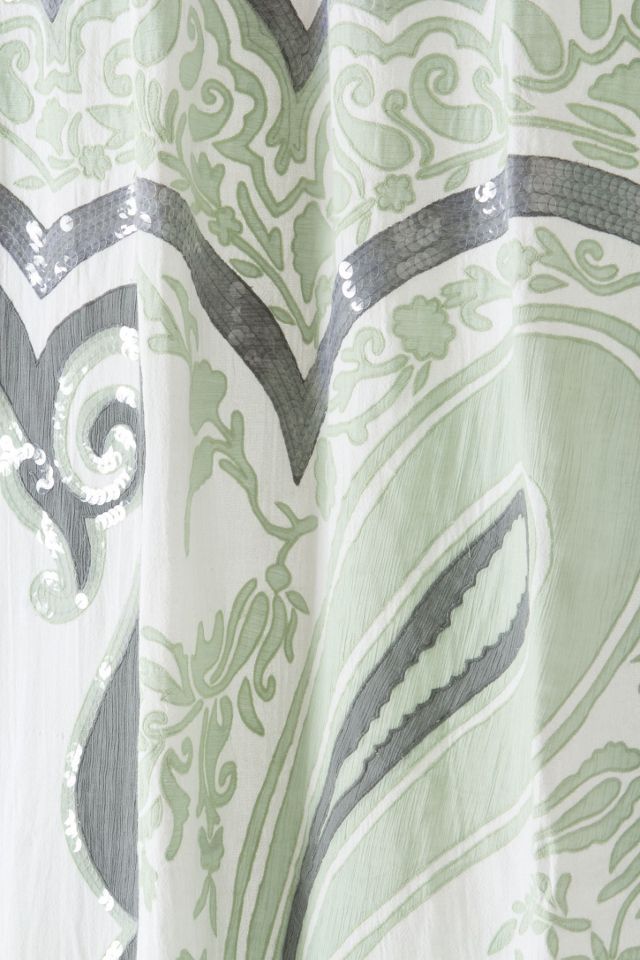 Splashed Paisley Shower Curtain #1