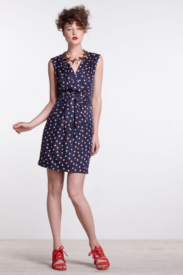 Anthropologie bird outlet dress