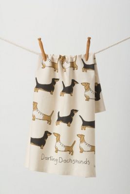 Darling Dachshunds Dishtowel