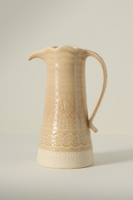 Anthropologie Old Havana Pitcher In Neutral
