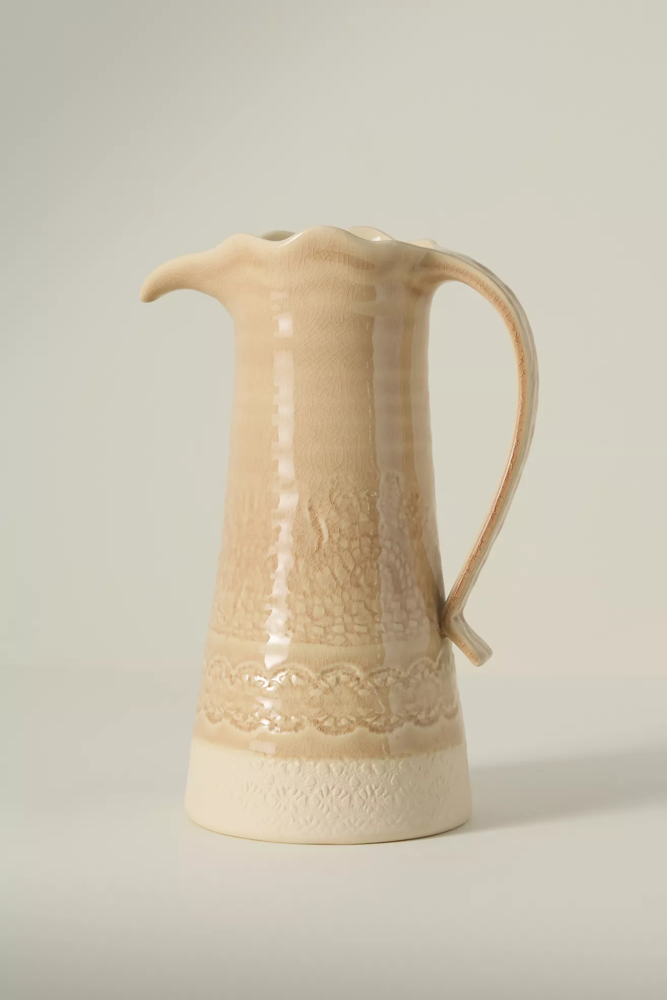 Old Havana Portuguese Stoneware Pitcher