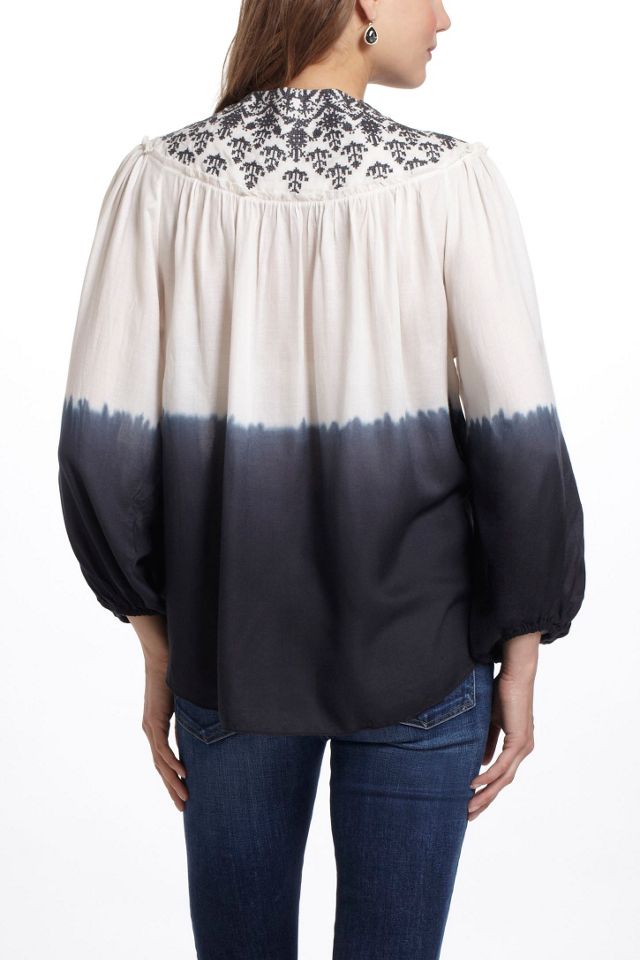 Dip-Dye Peasant Blouse #2