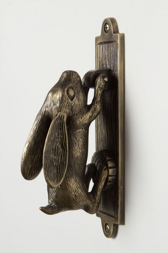 Swinging Hare Door Knocker