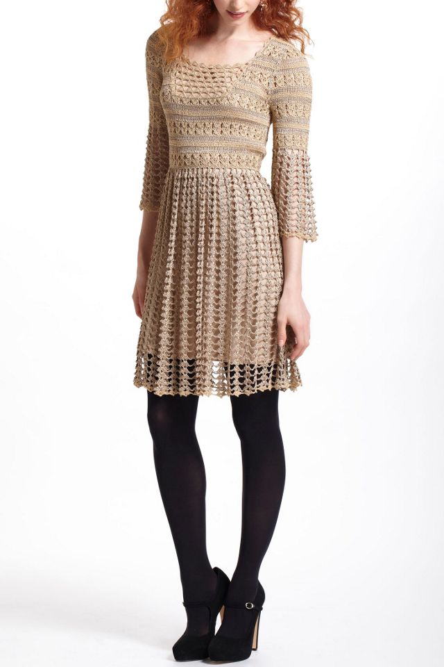 Shimmered Crochet Dress #1