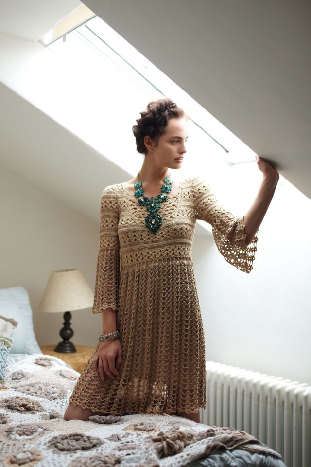 Shimmered Crochet Dress #3