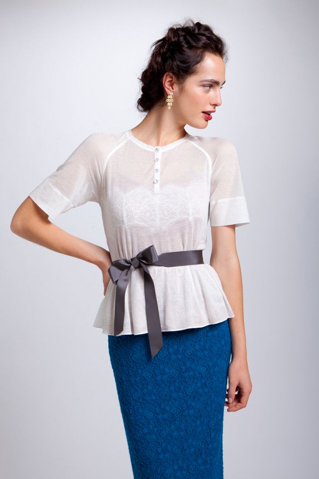 Lapis Lace Pencil Skirt  #4
