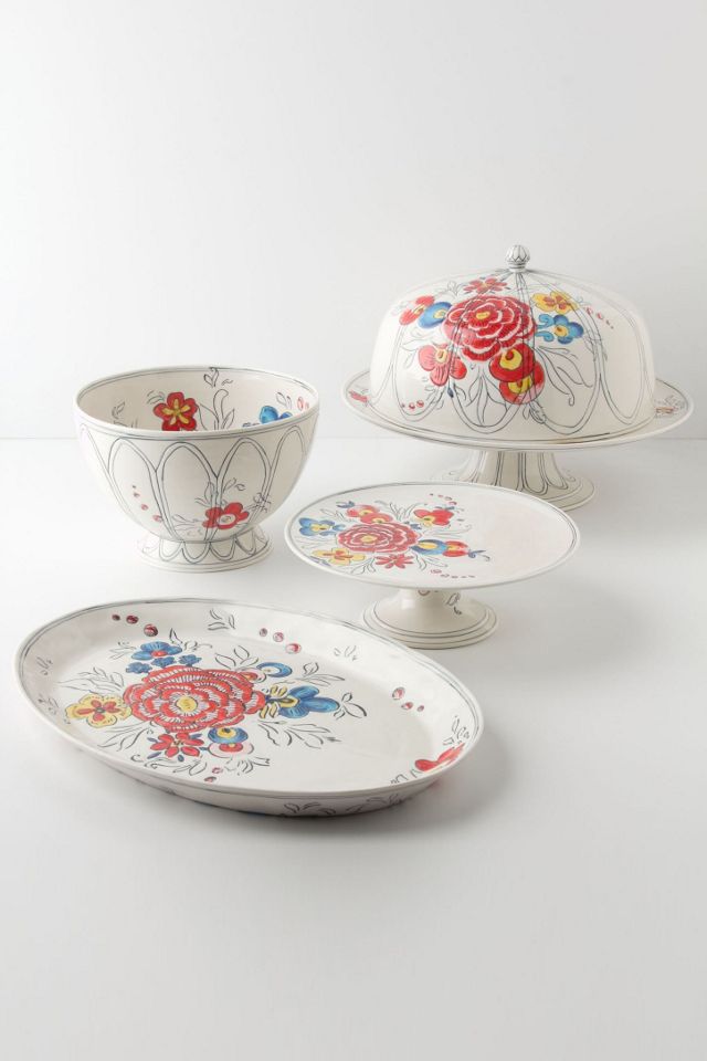 Peony Portrait Cake Stand #2