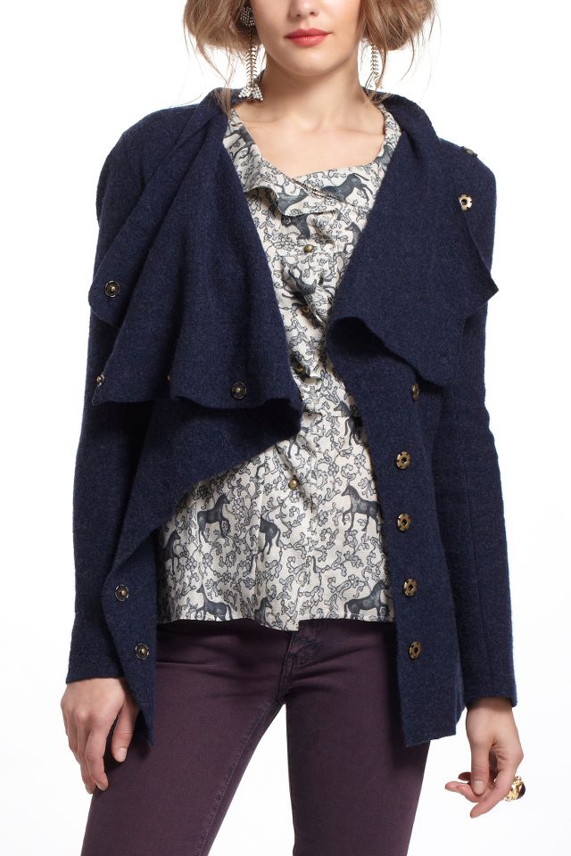 Anthropologie boiled 2025 wool sweater coat