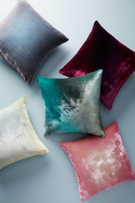 Ombre Silver Decorative Pillow by Kevin O'Brien