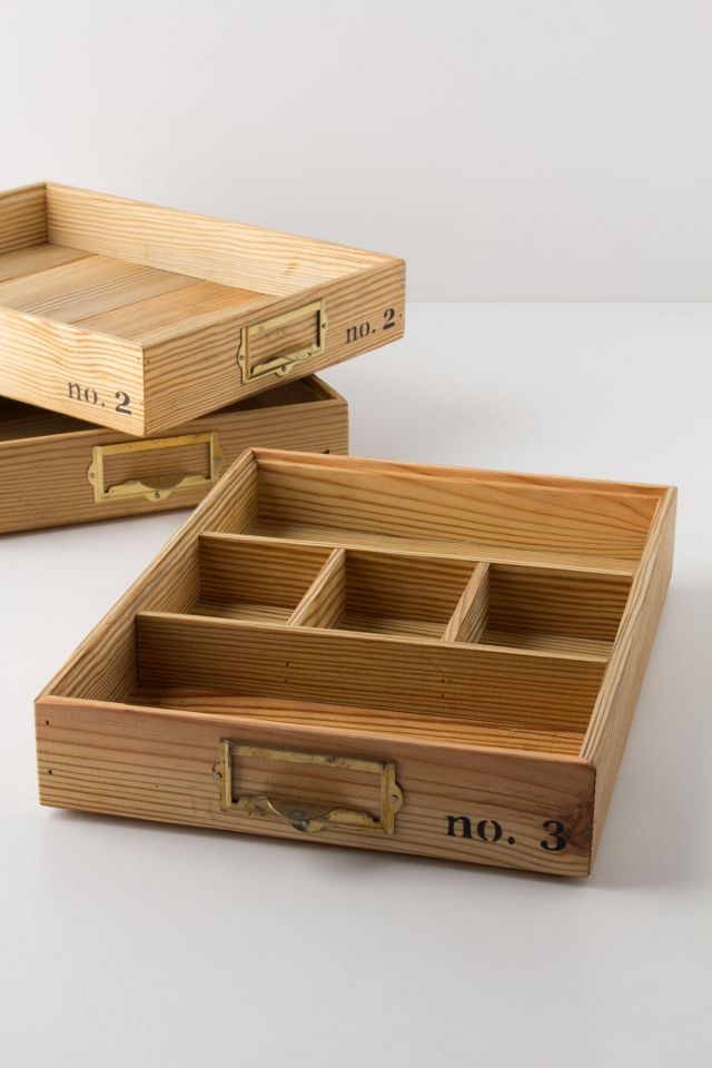 Stacking Wood Trays | Anthropologie