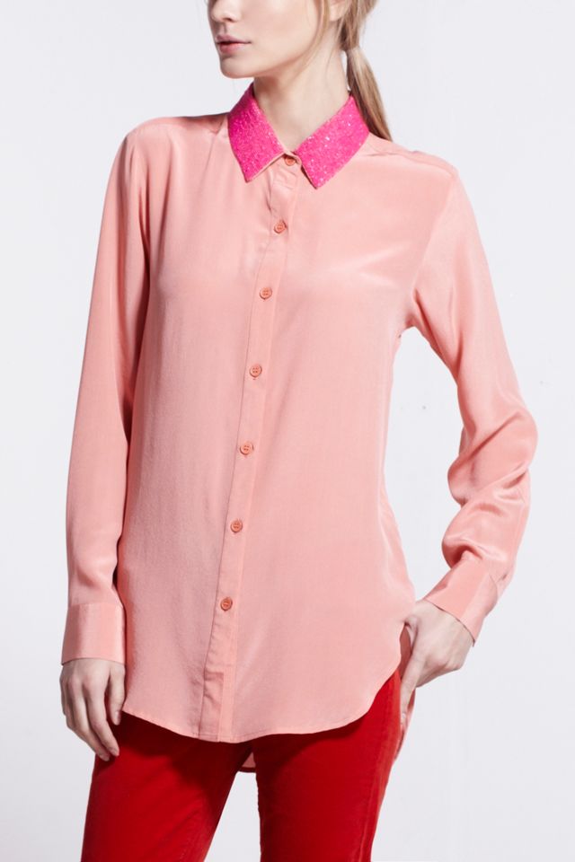 Beaded Collar Blouse #2