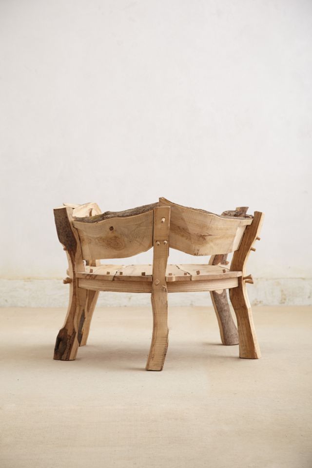 Rounded Woodlands Bench #1