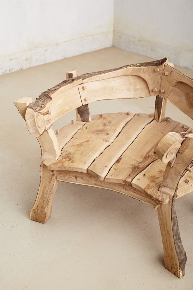 Rounded Woodlands Bench #3