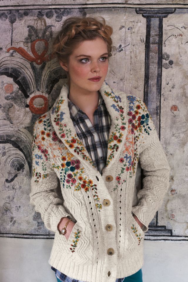 Embroidered 2025 cardigan anthropologie