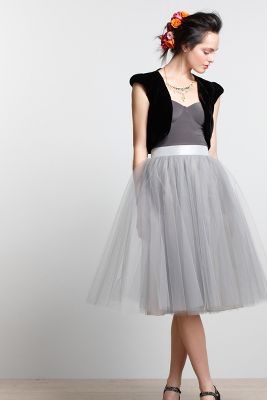 anthro tulle skirt