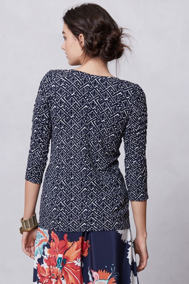 Ruched French Terry Sweatshirt #1