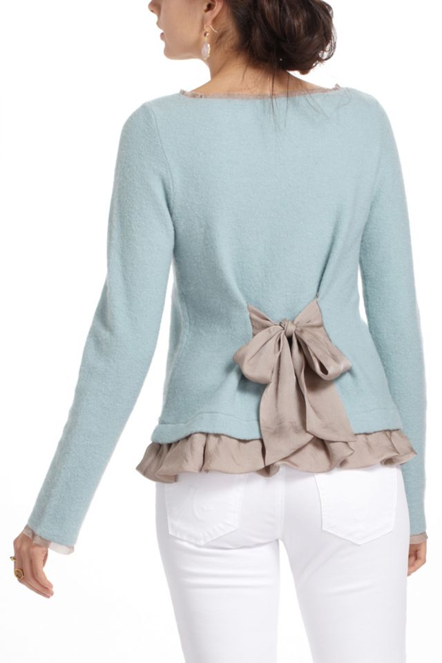 Ruffled Duster Sweater #1
