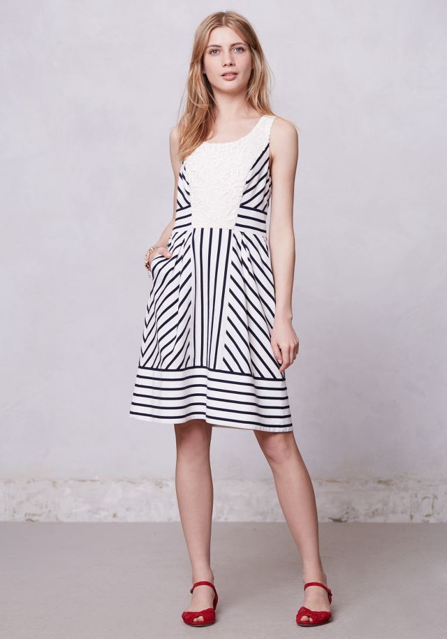 Anthropologie maeve striped dress sale