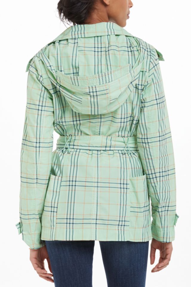 Hooded Tartan Trench  #1
