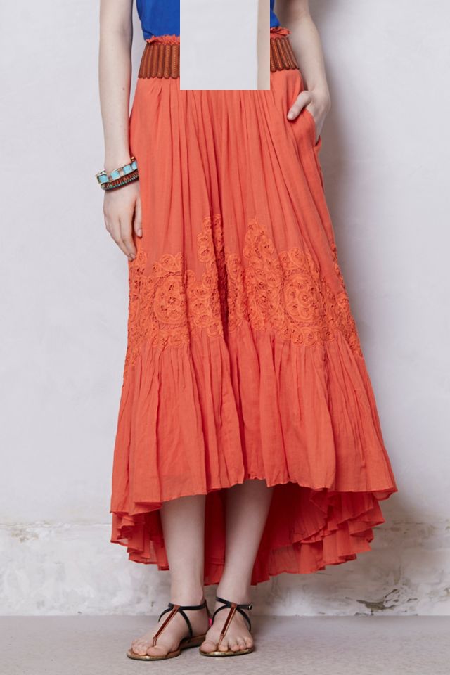 Ruffled Gauze Skirt 