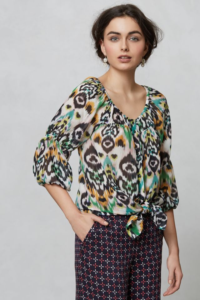 Petite peasant hot sale blouses