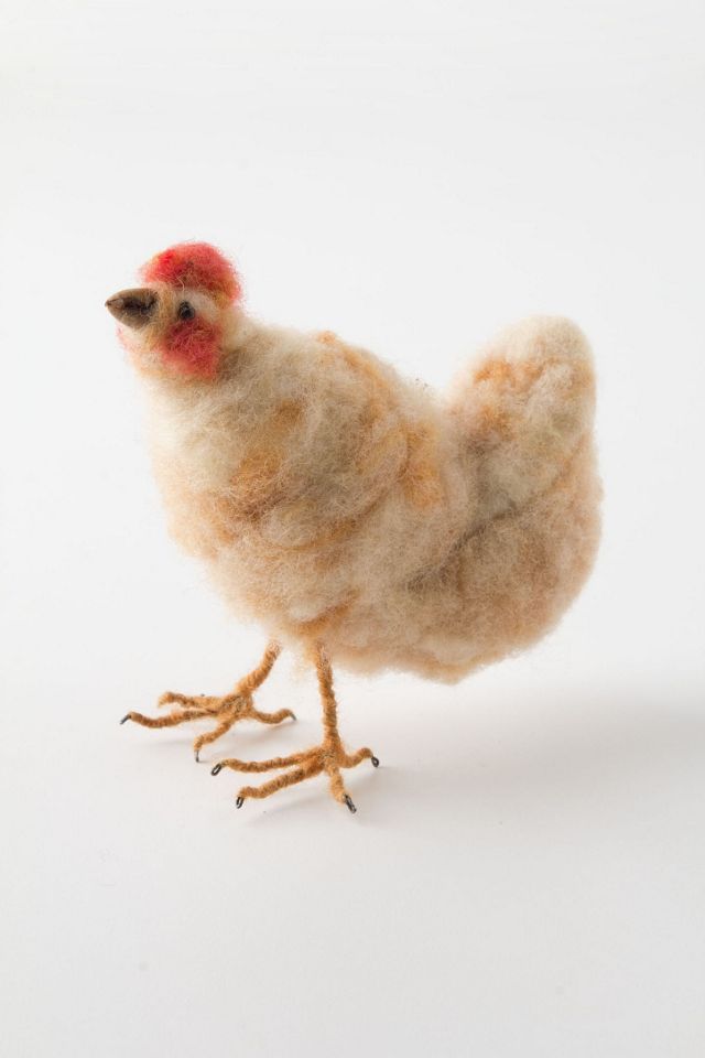 Felted Chickens #1