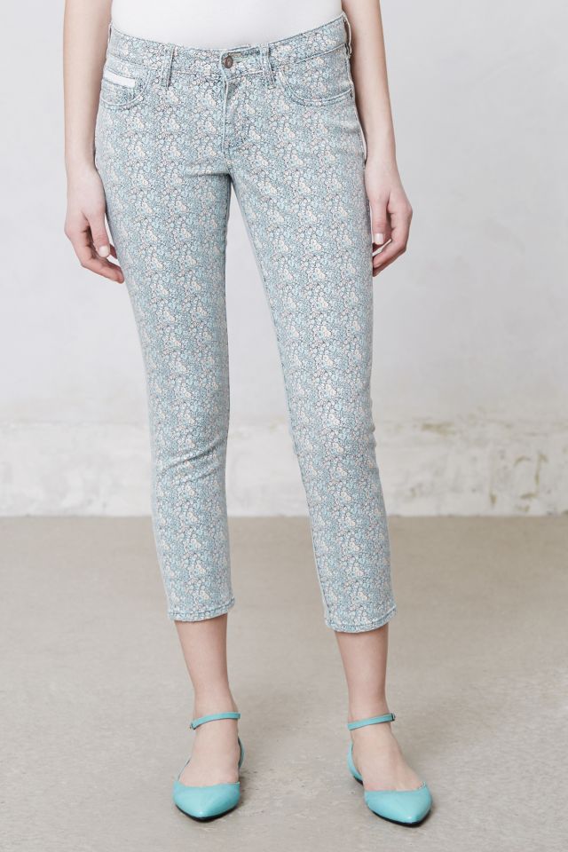 Pilcro Stet Slim Printed Crop Jeans Anthropologie 0814