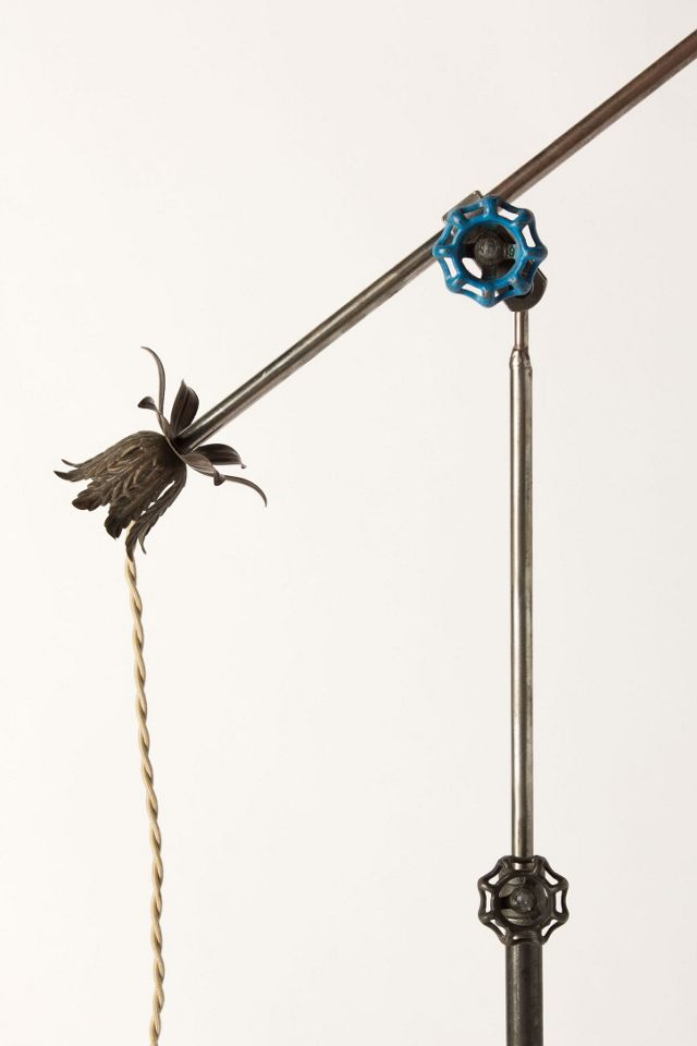 Cobalt Glass-Shade Lamp #3