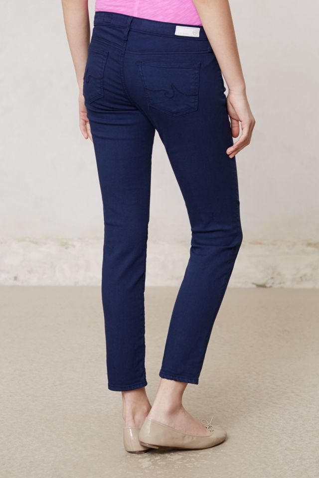 AG Jeans Ag Stevie Ankle Sateen Jeans Black 27 Denim, $168, Anthropologie