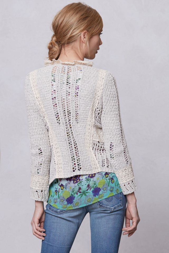 Salt & Pepper Fringe Cardigan #1