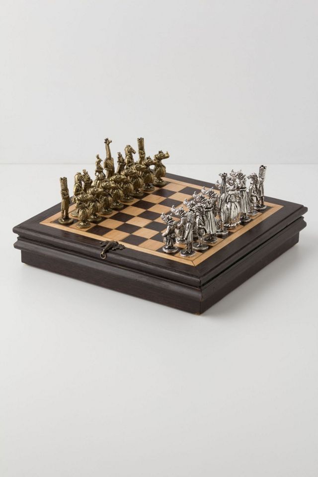 Natural Kingdom Chess Set Anthropologie