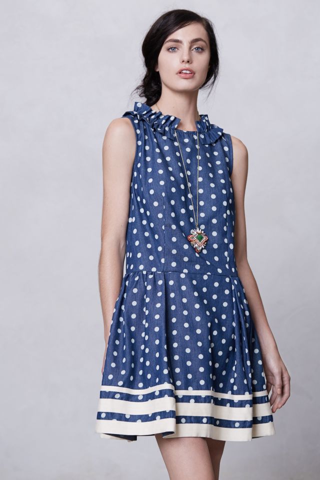 Anthropologie shop chambray dress