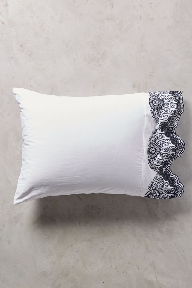Eyelet Embroidered Sateen Sheet Set #2
