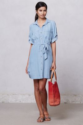 cloth and stone chambray shirt dress