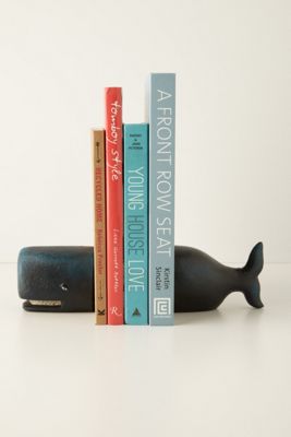 Victorian Whale Bookends 