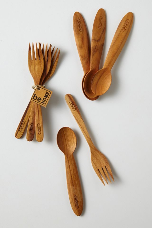 Teak Wood Cutlery