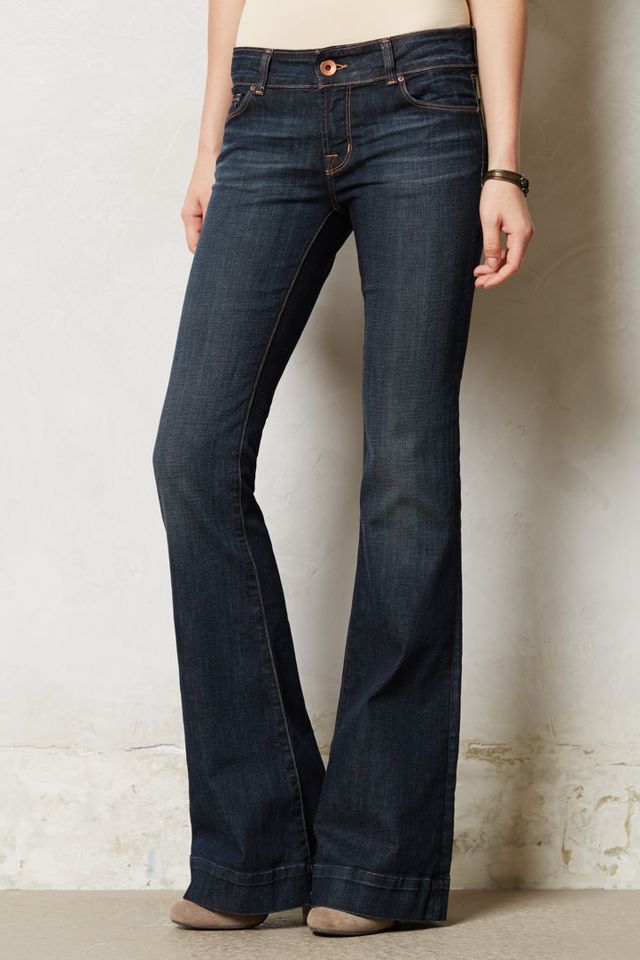 J BRAND JEANS 722 LOVE STORY BELL BOTTOM FLARE DENIM TROUBLE 27