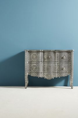 Hand-Embossed Four-Drawer Dresser