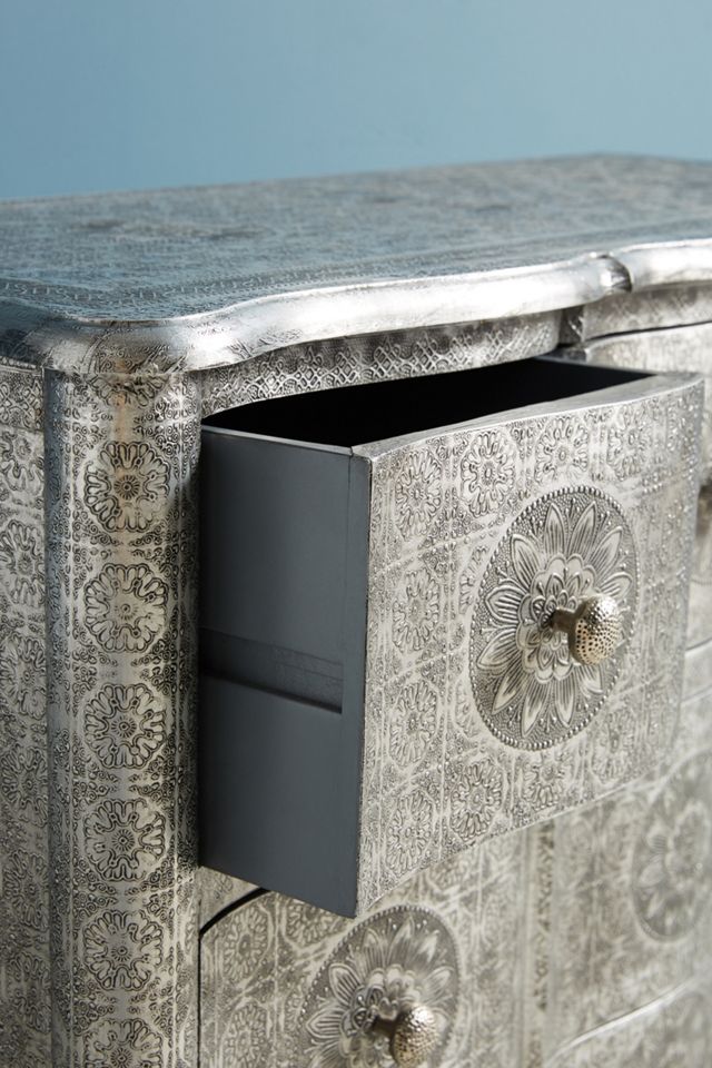 Hand-Embossed Four-Drawer Dresser #3