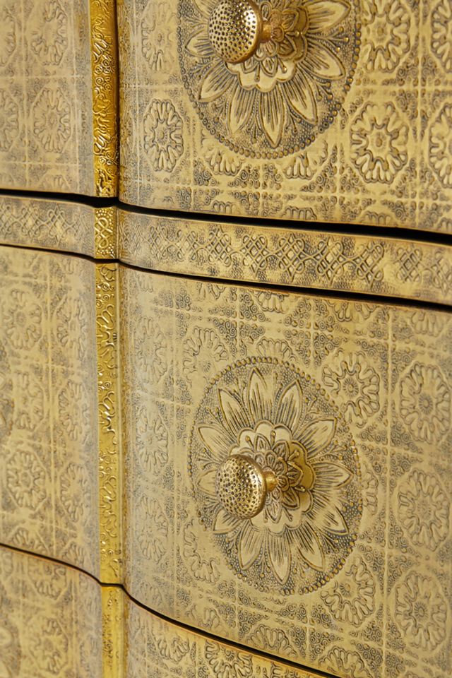 Hand-Embossed Four-Drawer Dresser #3