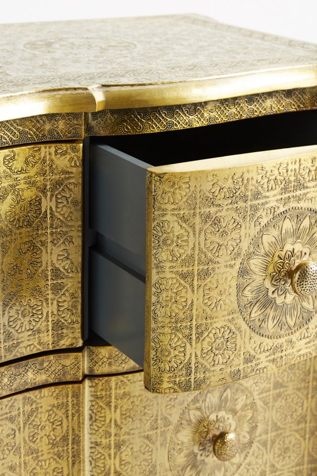 Hand-Embossed Four-Drawer Dresser #4