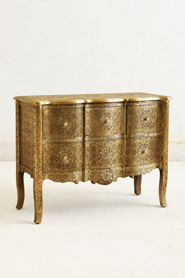 Hand-Embossed Four-Drawer Dresser #1