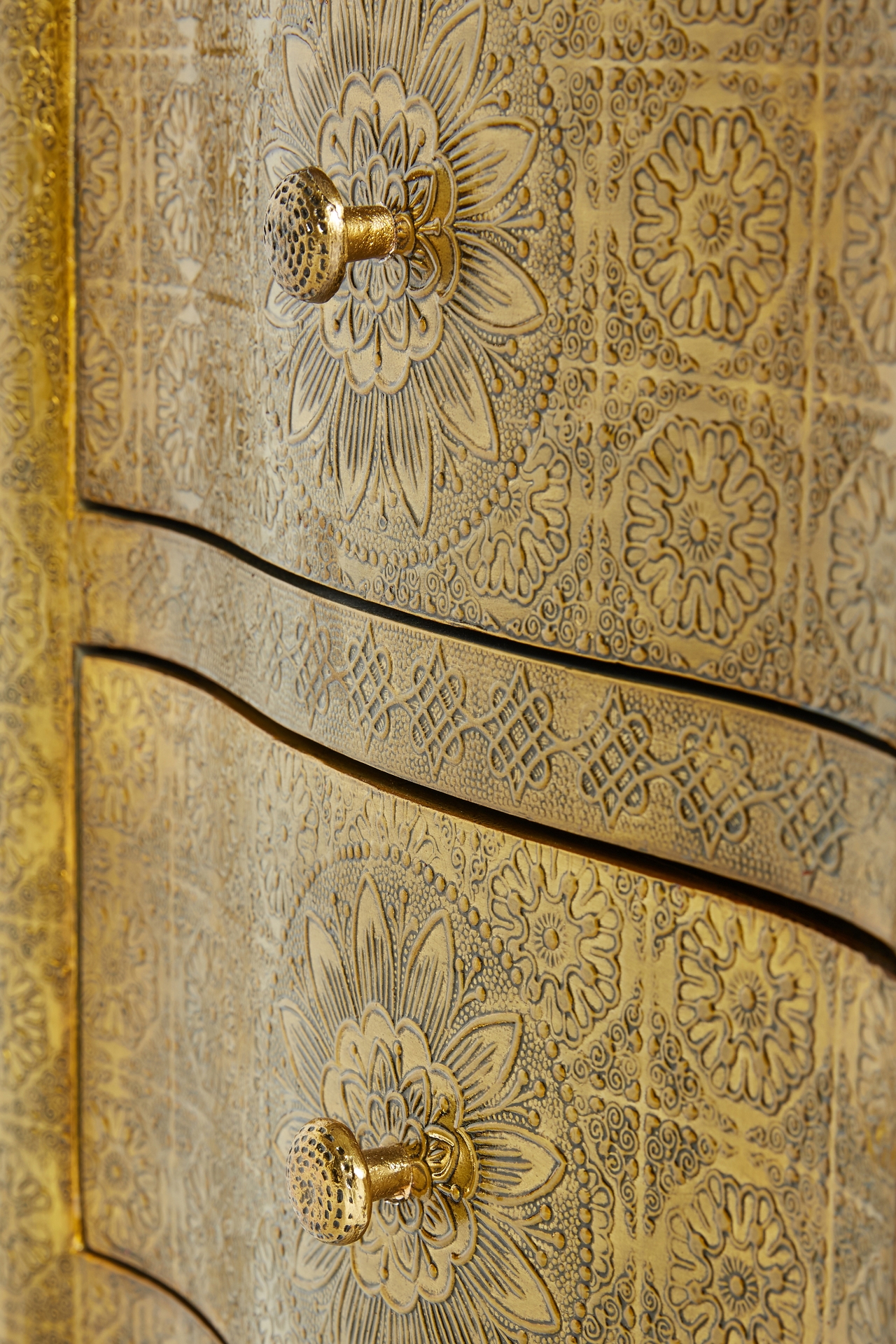 Hand-Embossed Nightstand