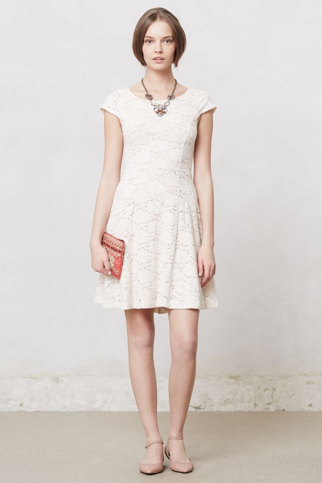 Anthropologie white 2024 lace dress