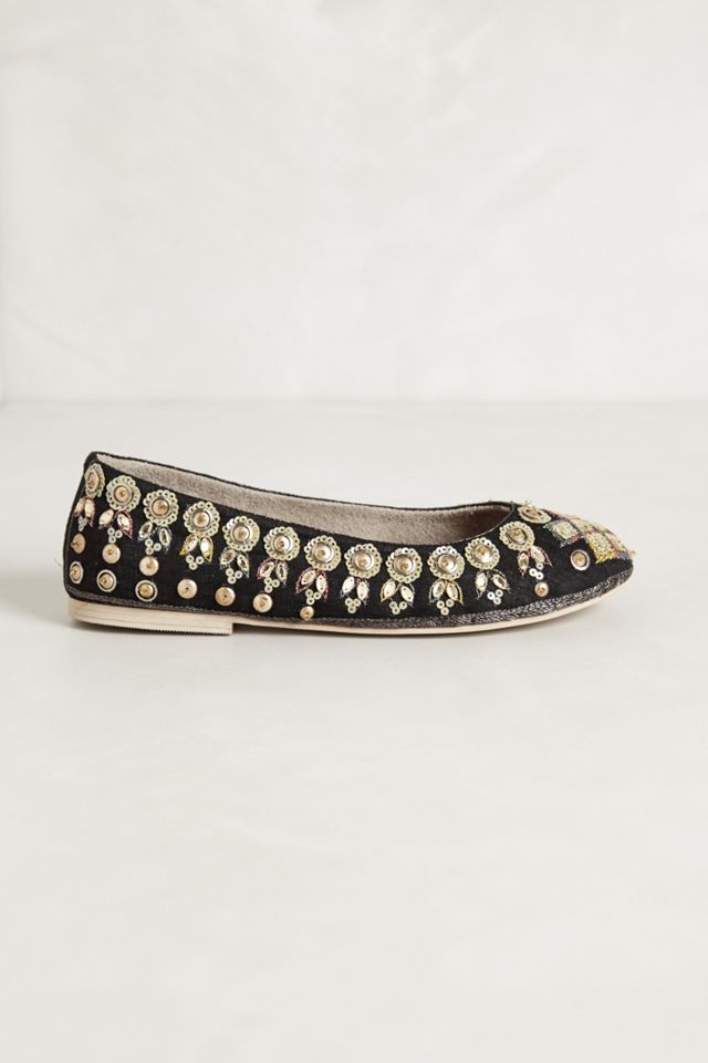 Jeweled Ballet Flats      #1