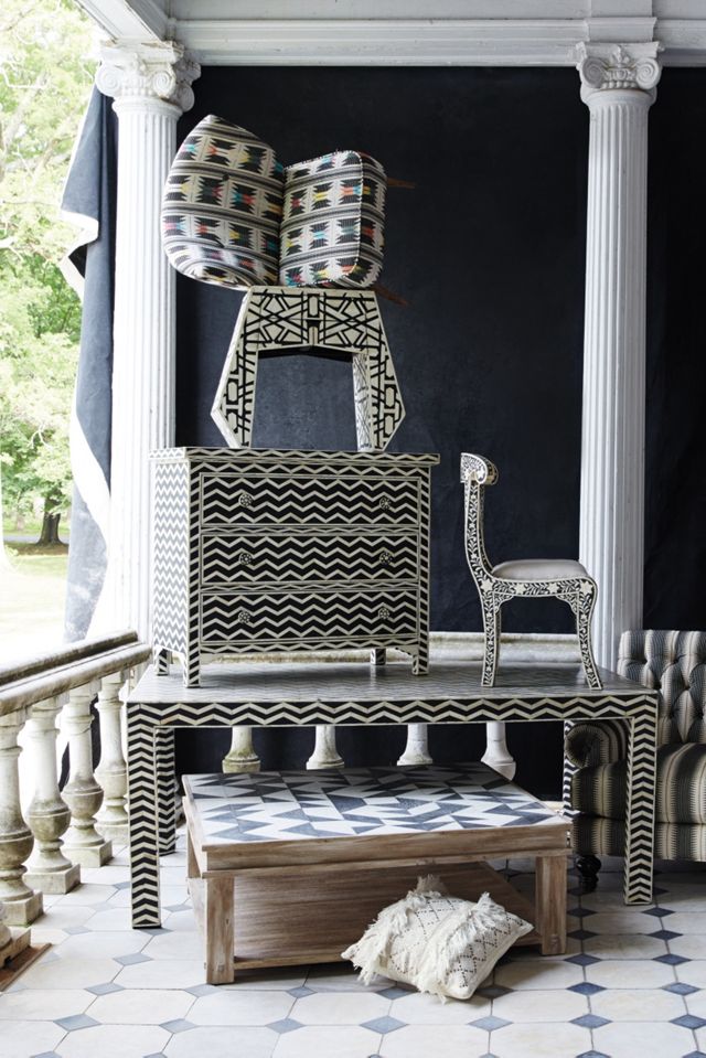Chevron Inlay Dresser #1