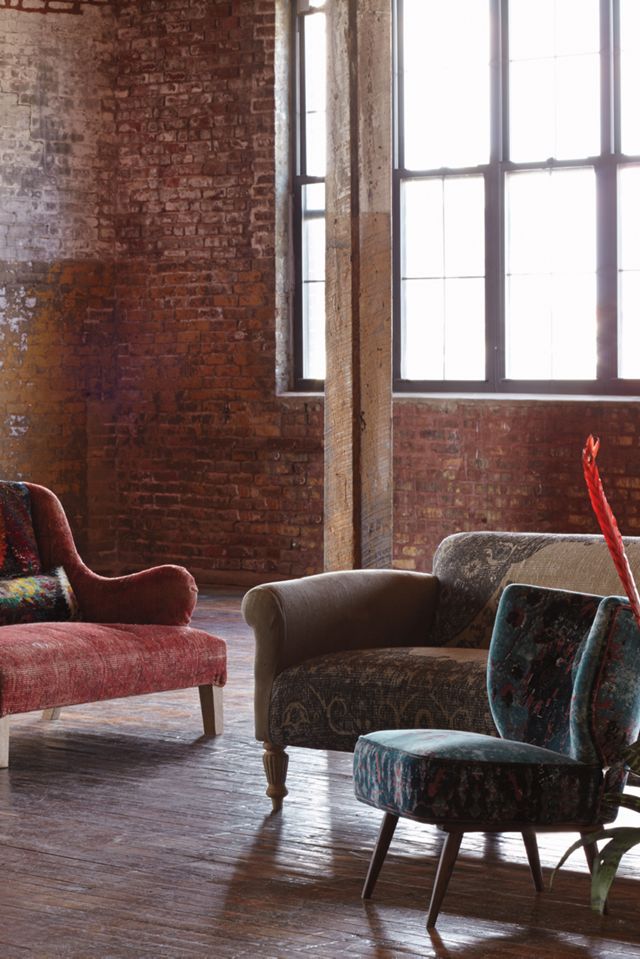 Silk Knotted Settee  #1